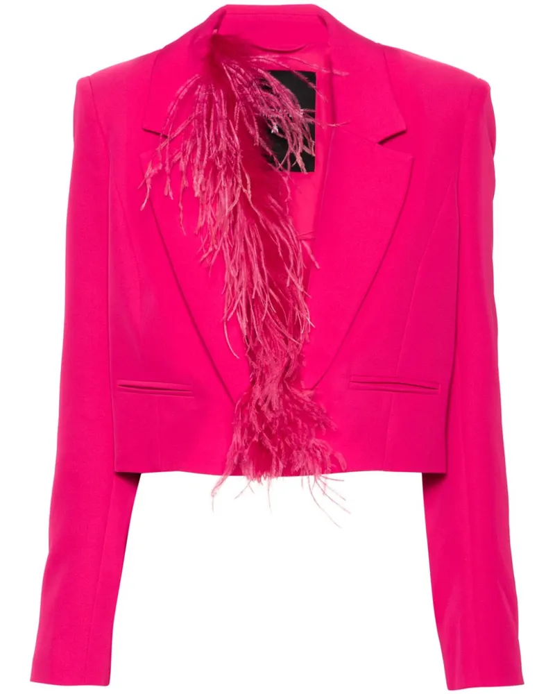 Patrizia Pepe Blazer mit Federn - Rosa Rosa