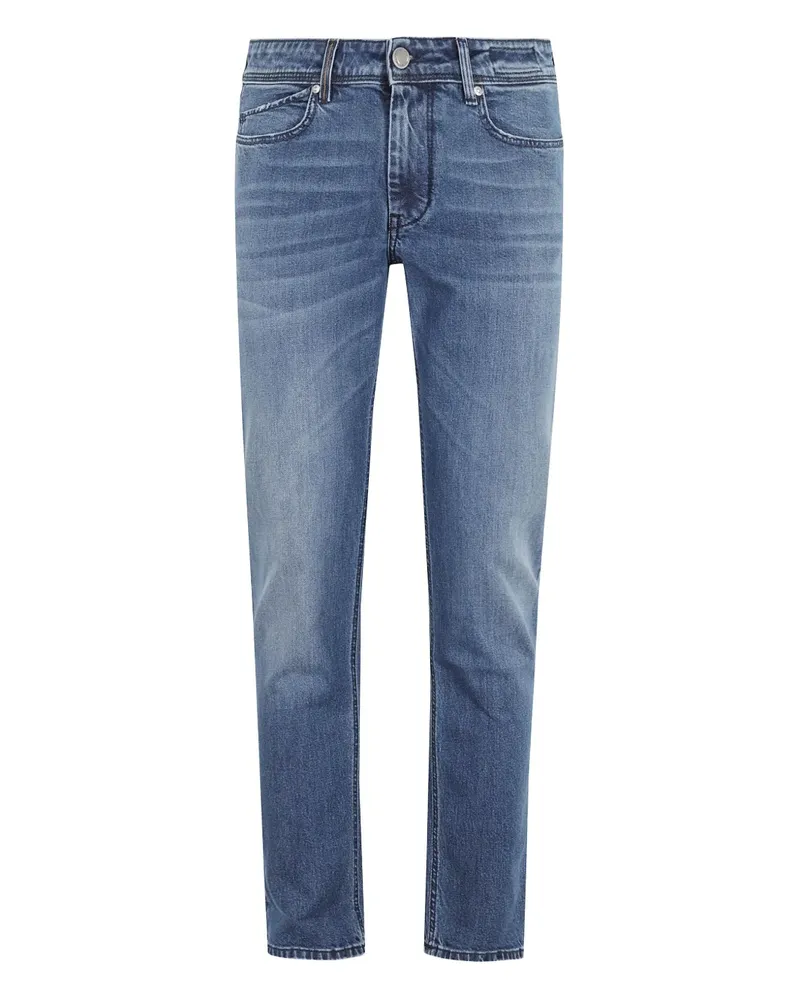 Re-HasH Ausgeblichene Straight-Leg-Jeans - Blau Blau
