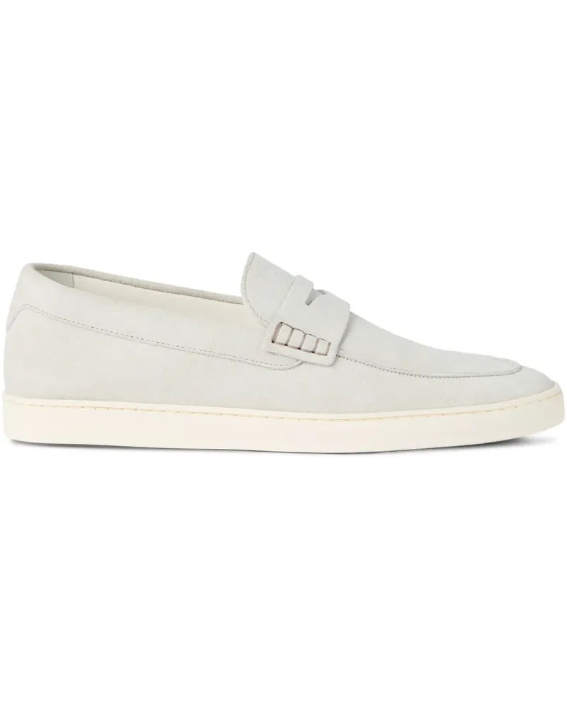 Brunello Cucinelli Loafer aus Wildleder - Nude Nude