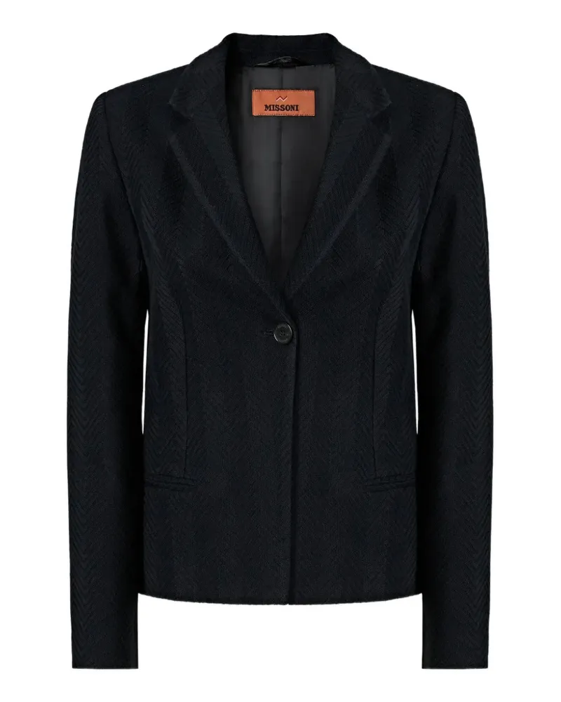 Missoni zigzag-pattern blazer - Schwarz Schwarz
