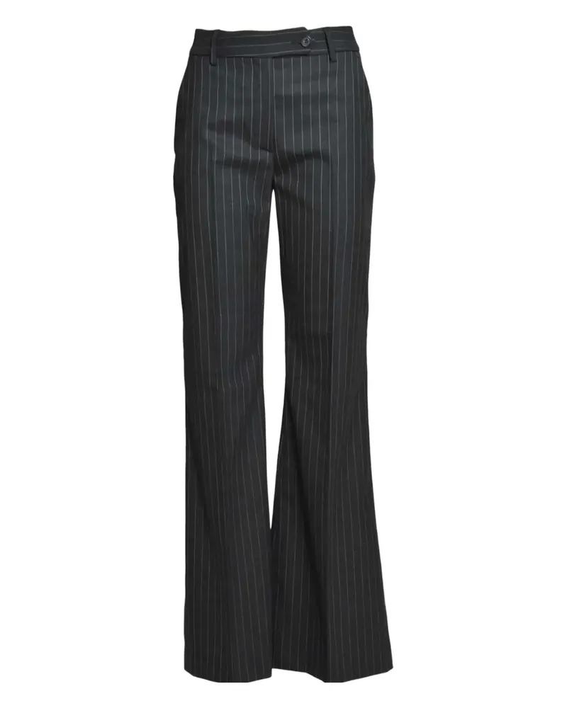 True Royal pinstripe flared trousers - Grau Grau