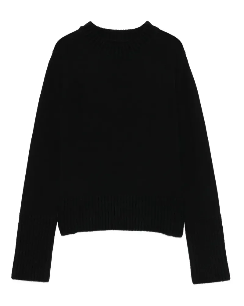 Sacai Pullover mit gerippten Bündchen - Schwarz Schwarz