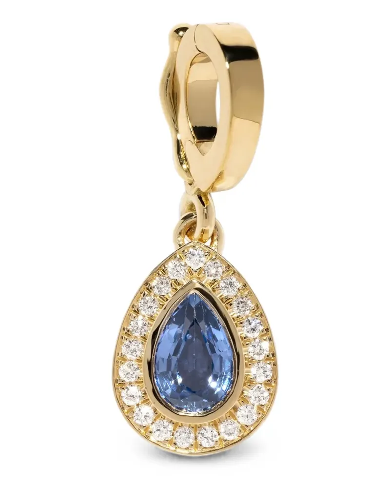 AZLEE Anhänger mit Saphir und Diamant - Gold Gold