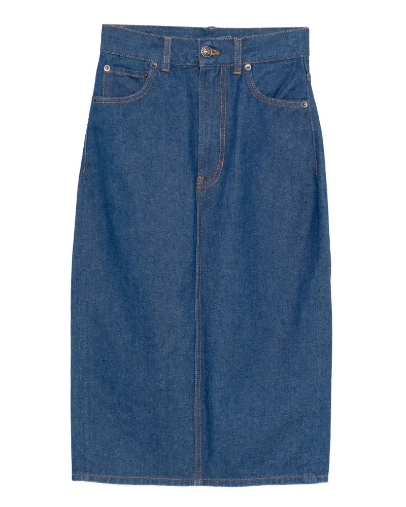 Fiorucci Bleistiftrock aus Denim - Blau Blau