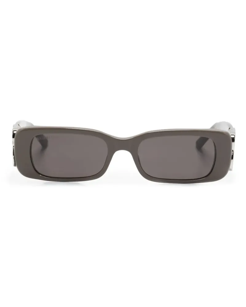 Balenciaga Dinasty Sonnenbrille mit eckigem Gestell - Braun Braun