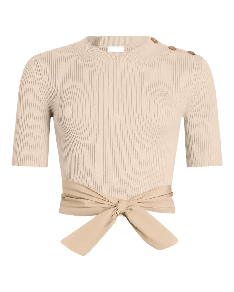 Patou T-Shirt mit Knoten - Nude Nude