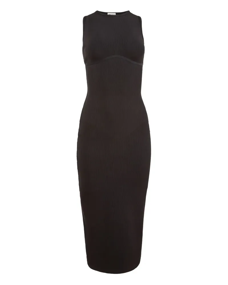 Fleur Du Mal Geripptes Strickkleid - Braun Braun