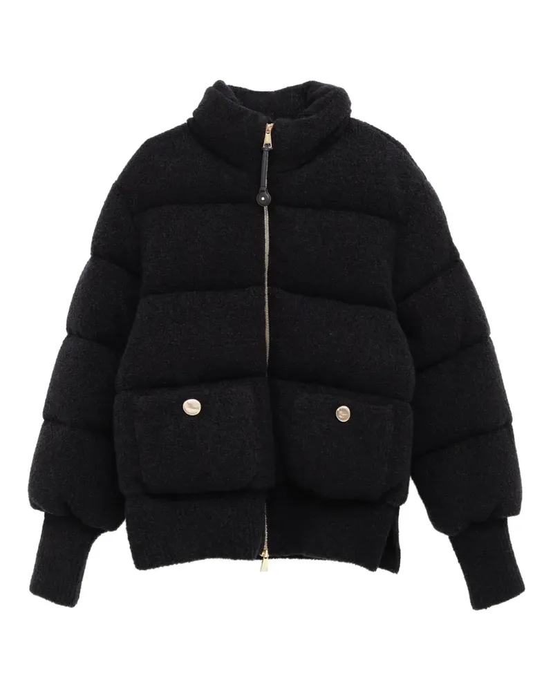 Moncler quilted high-neck jacket - Schwarz Schwarz