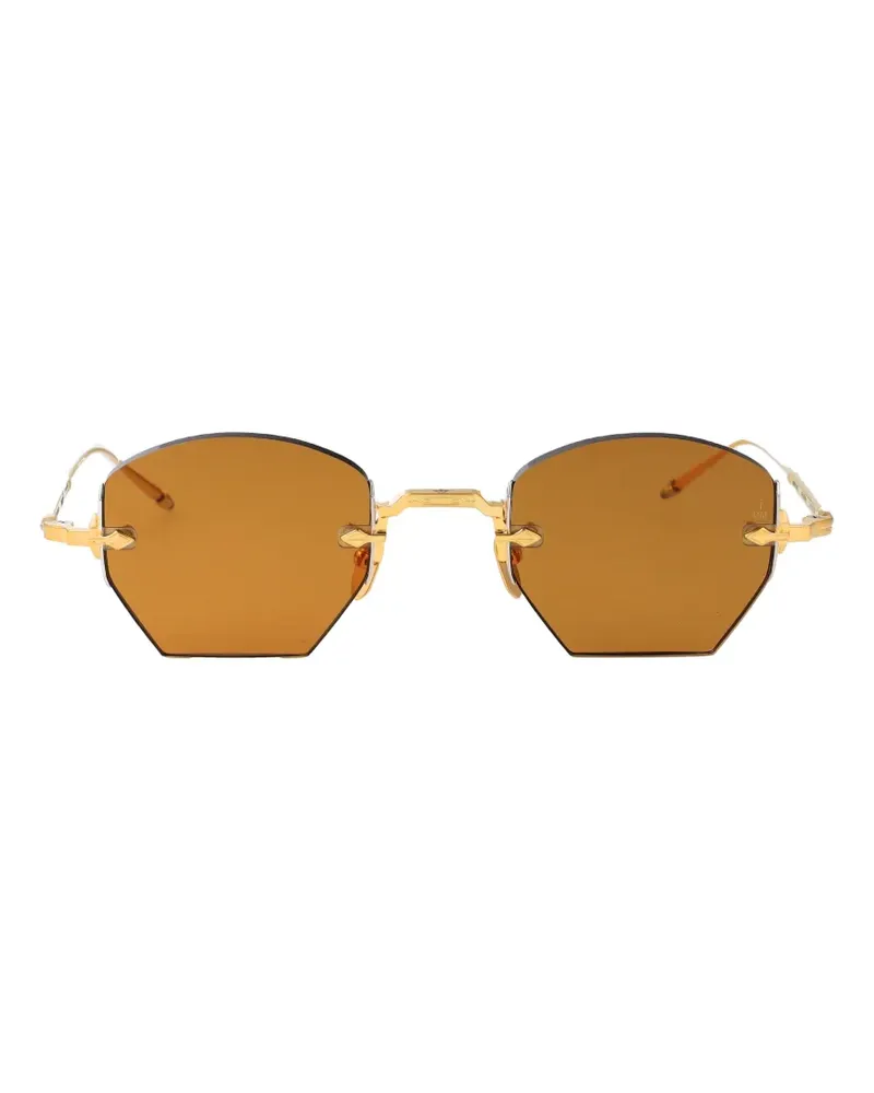 Jacques Marie Mage oatman geometric-frame sunglasses - Braun Braun