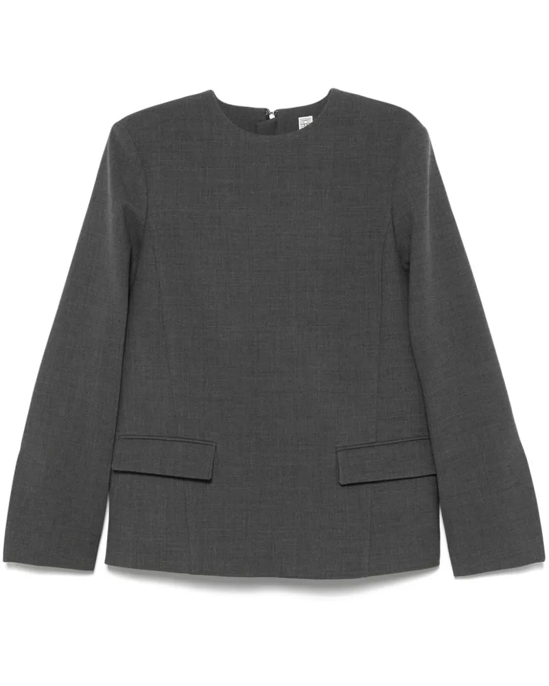 Totême Bluse mit meliertem Effekt - Grau Grau