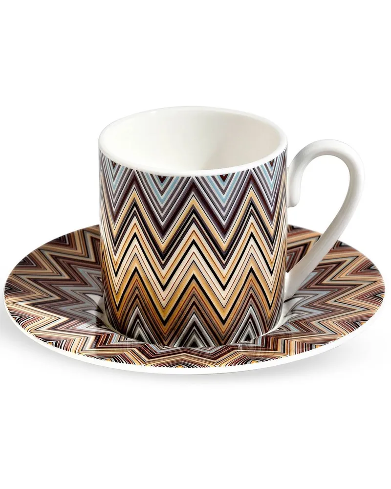 Missoni Home Jarris Kaffeeservice mit Zickzackmuster - Nude Nude