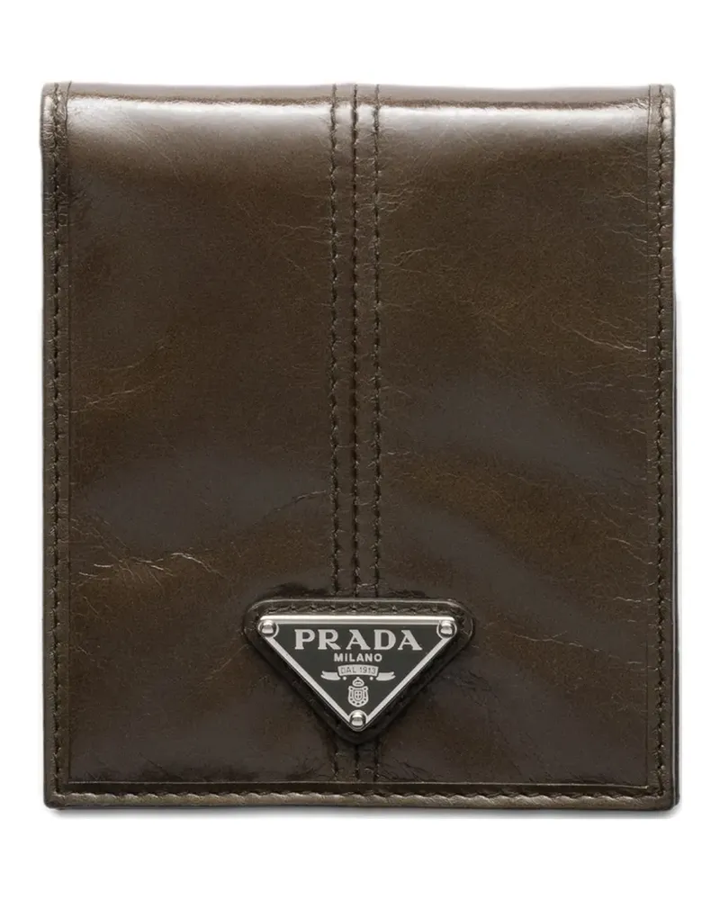 Prada Portemonnaie mit Logo - Braun Braun
