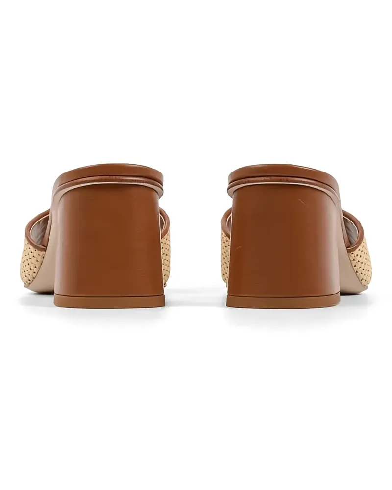 Karl Lagerfeld Plaza II Signia Sandalen aus Raffiabast - Nude Nude