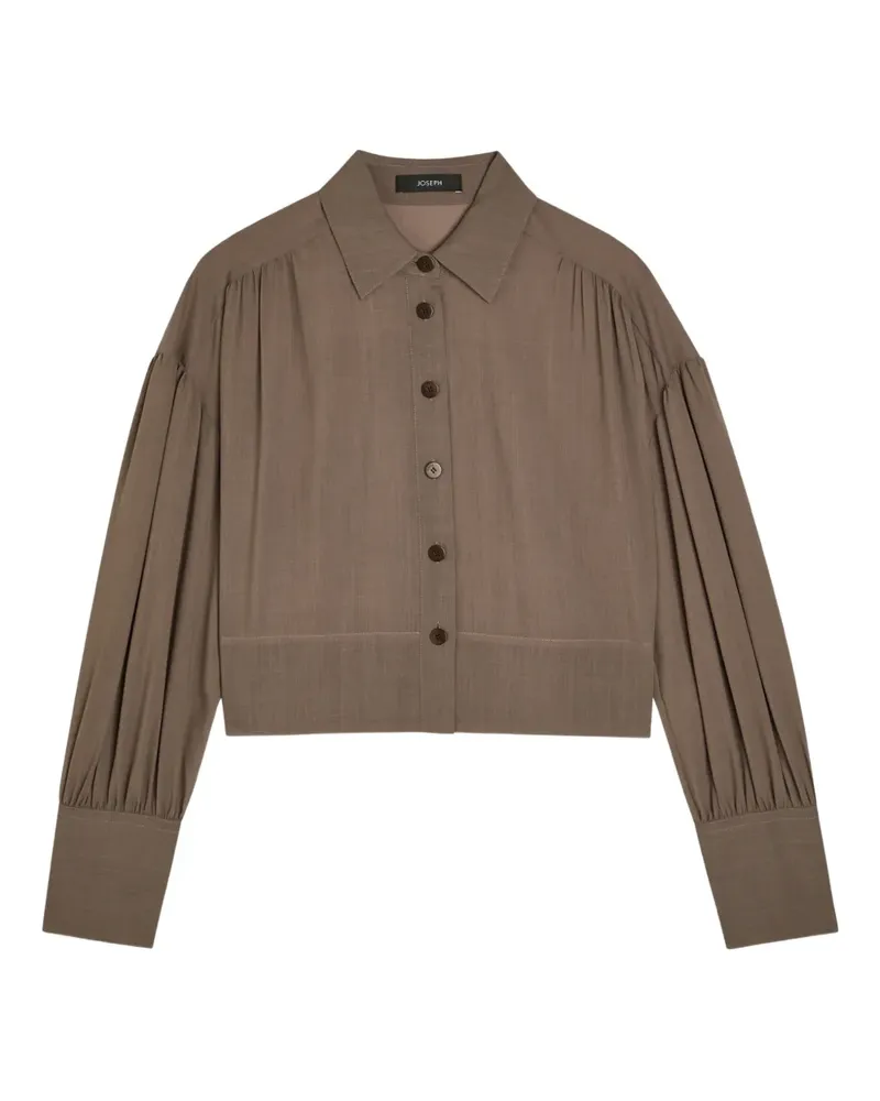 Joseph Anais Hemd mit gerafften Ärmeln - Braun Braun