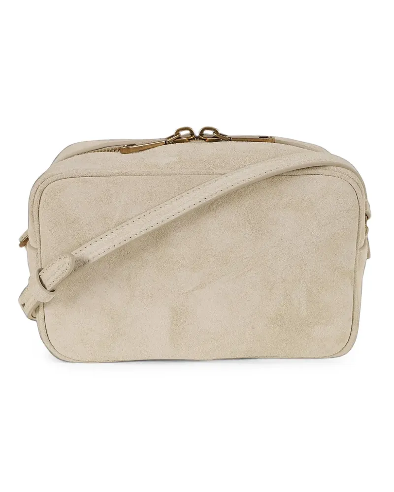 Brunello Cucinelli Schultertasche mit Logo-Prägung - Nude Nude
