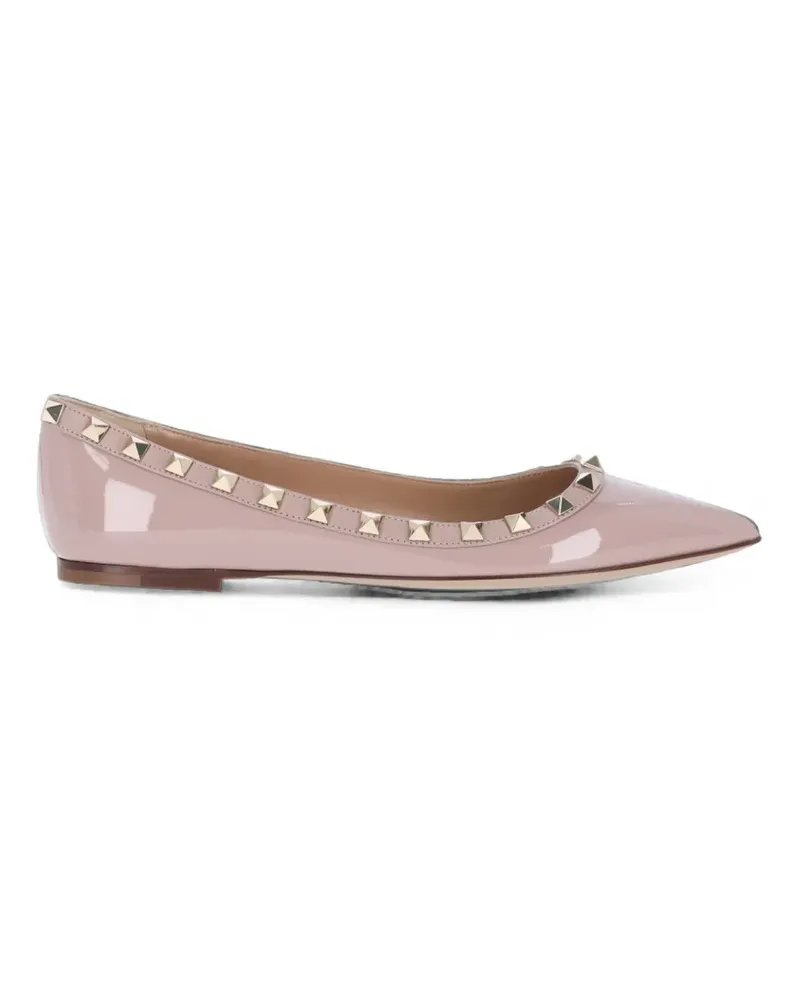 Valentino Garavani patent Rockstud ballet flat - Rosa Rosa