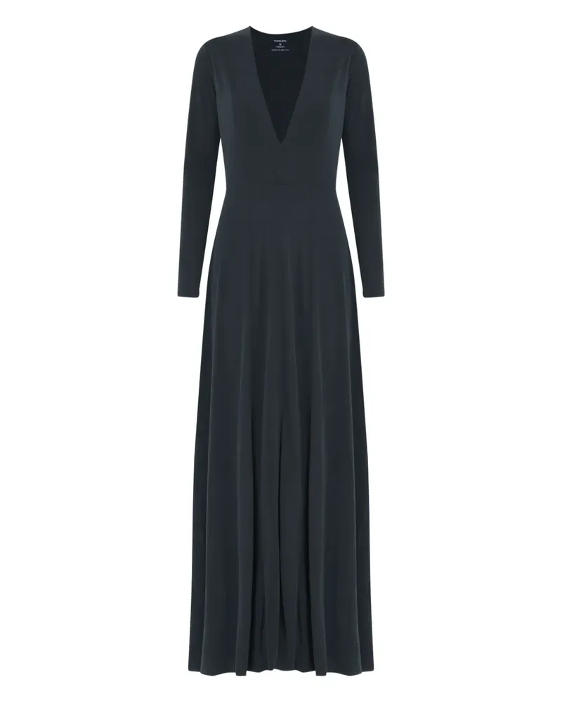 Osklen Kleid mit tiefem Ausschnitt - Schwarz Schwarz