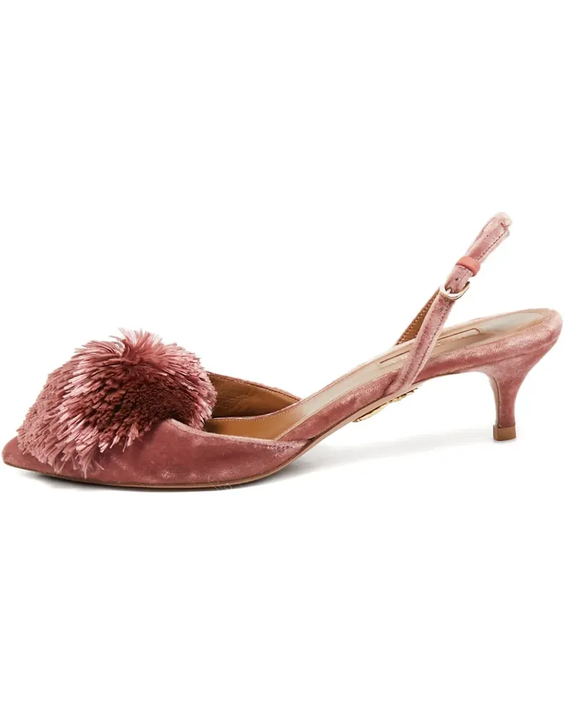 Aquazzura Pre-owned Powder Puff Pumps 50mm - Rosa Rosa