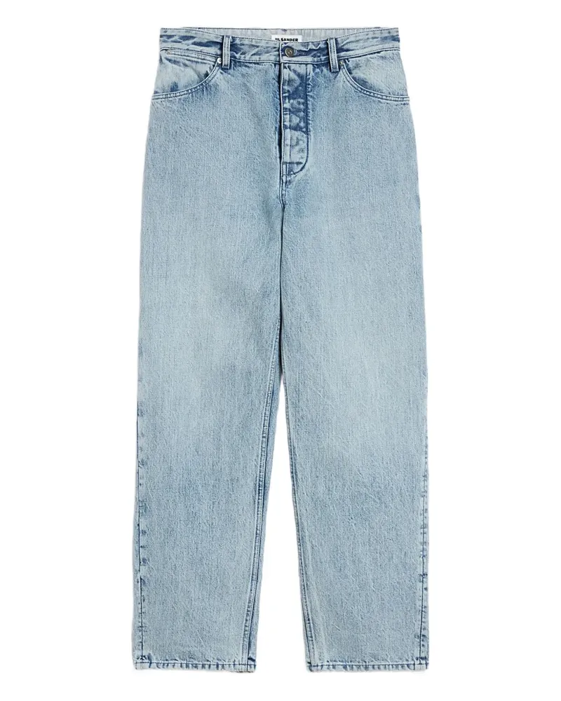Jil Sander Jeans mit Logo-Patch - Blau Blau