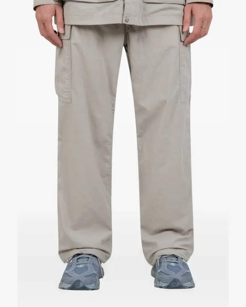 Beams Plus Cargohose im Six-Pocket-Design - Grau Grau