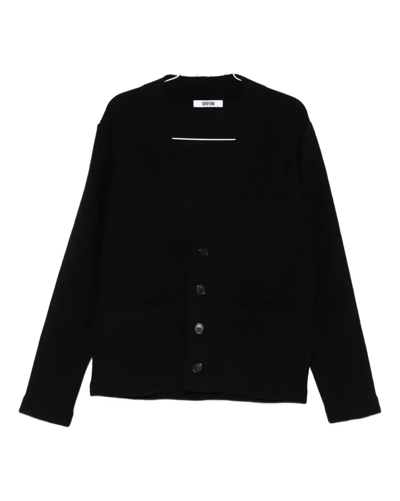 Mauro Grifoni button-fastening pocket cardigan - Schwarz Schwarz