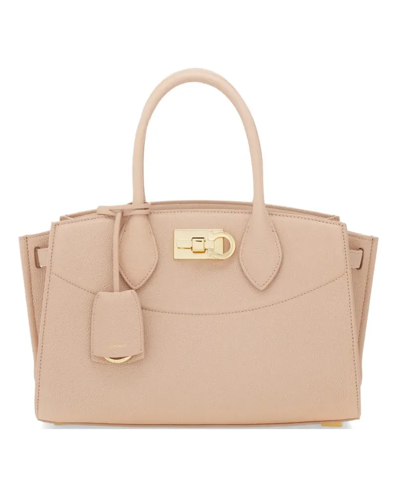 Ferragamo Studio Soft Bag (M) - Nude Nude