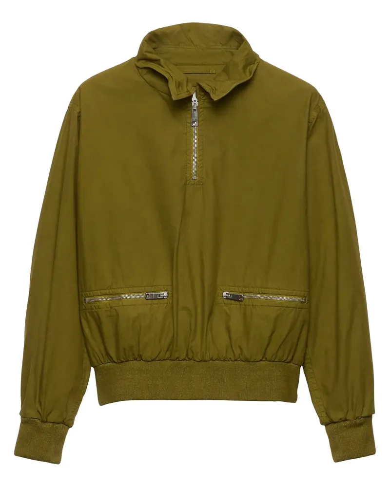 Prada Jacke aus Popeline - Grün Grün