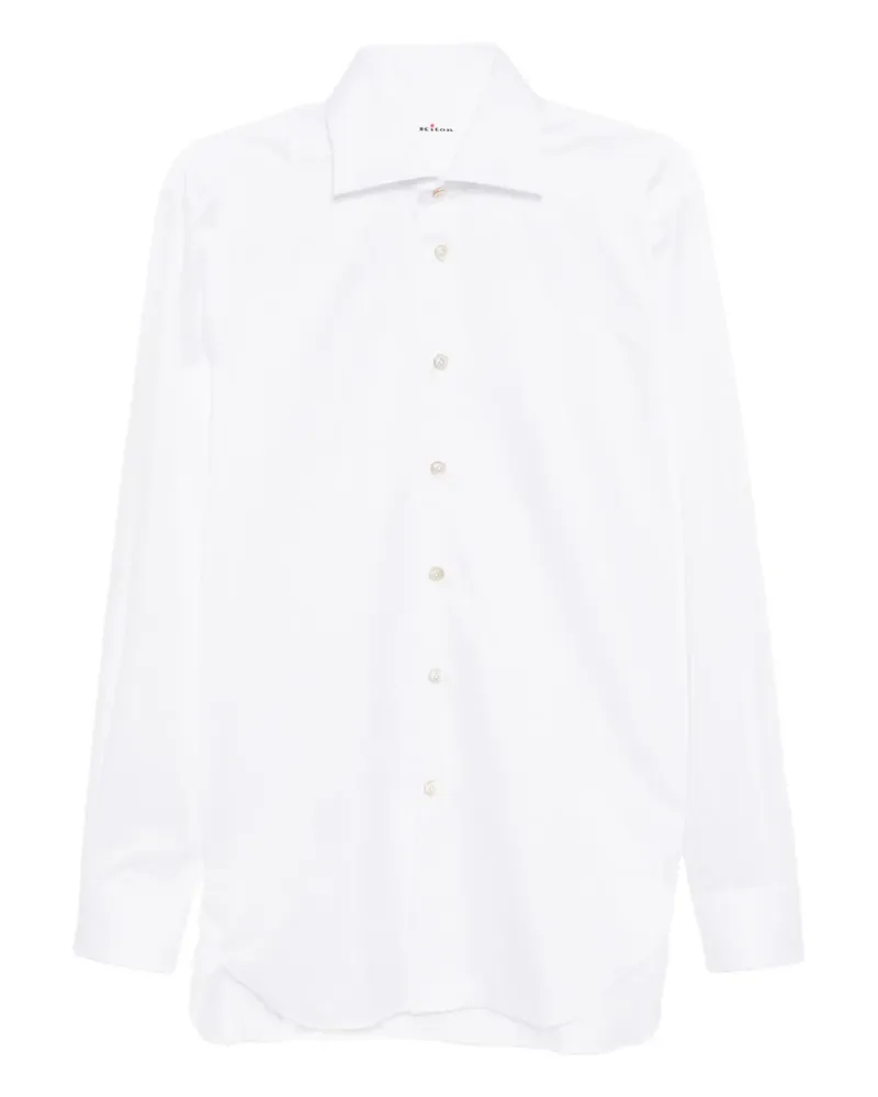Kiton Langärmeliges Hemd - Weiß Weiß