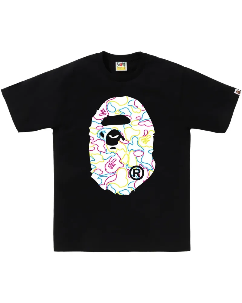 BAPE Ape Head T-Shirt - Schwarz Schwarz