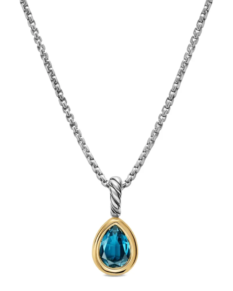 David Yurman mini pear cut amulet - Silber Silber
