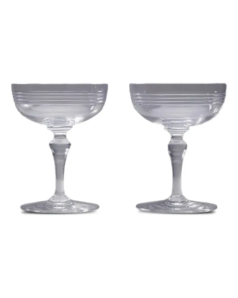 Thom Browne Gerippte Schalen (2er-Set) - Weiß Weiß