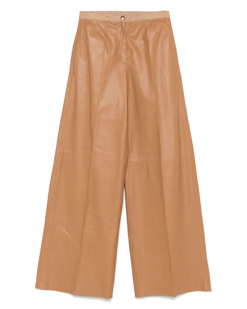 forte_forte Hose aus Leder - Braun Braun