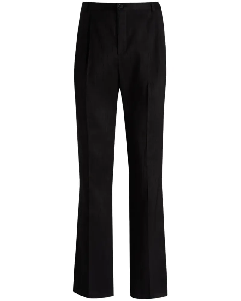 Saint Laurent Hose mit geradem Bein - Schwarz Schwarz