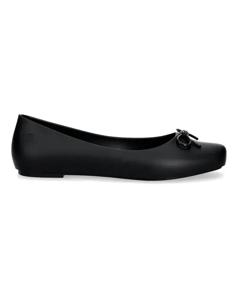 Melissa bow-detail square-toe ballet flats - Schwarz Schwarz