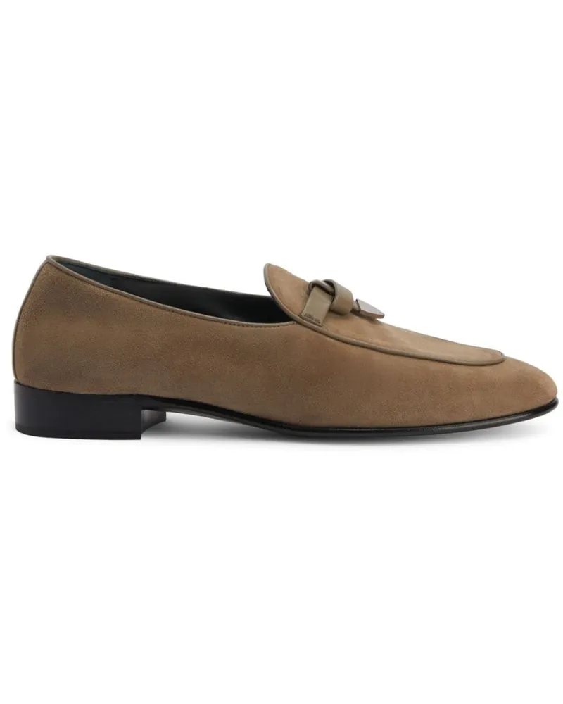 Giuseppe Zanotti Ewerton Loafer aus Wildleder - Nude Nude