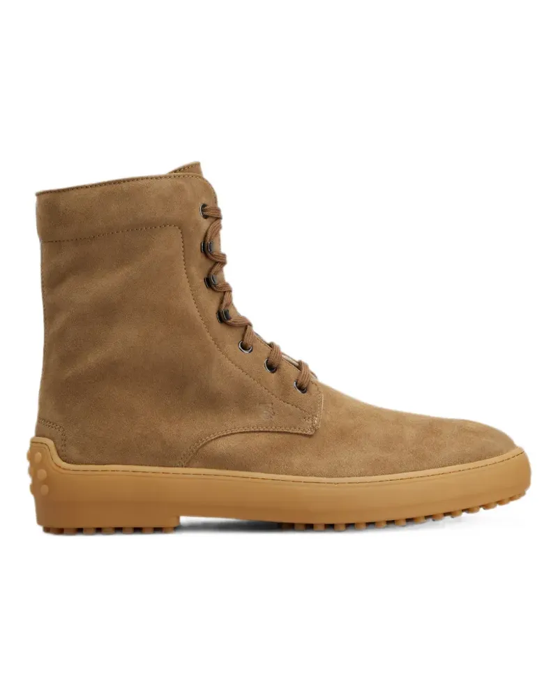 TOD'S Winter Gommino Stiefeletten aus Wildleder - Braun Braun