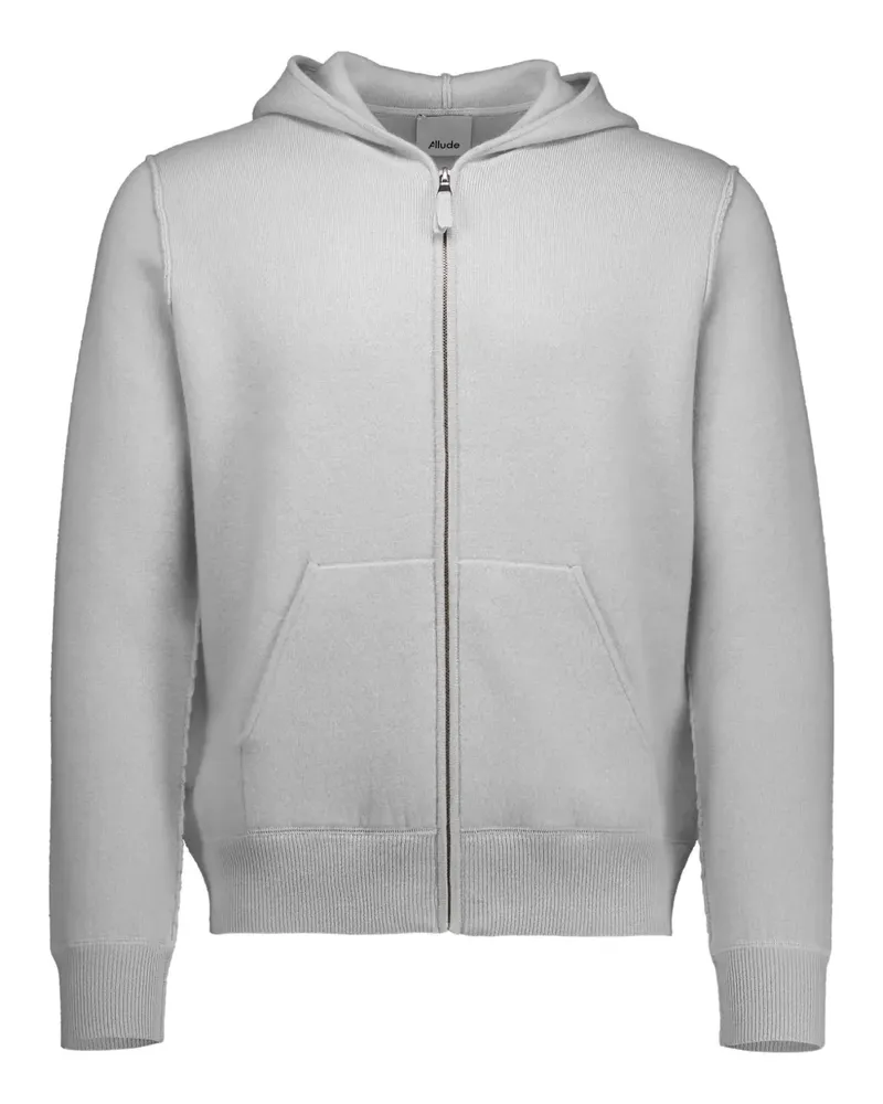 ALLUDE Kapuzenjacke mit Reißverschluss - Grau Grau