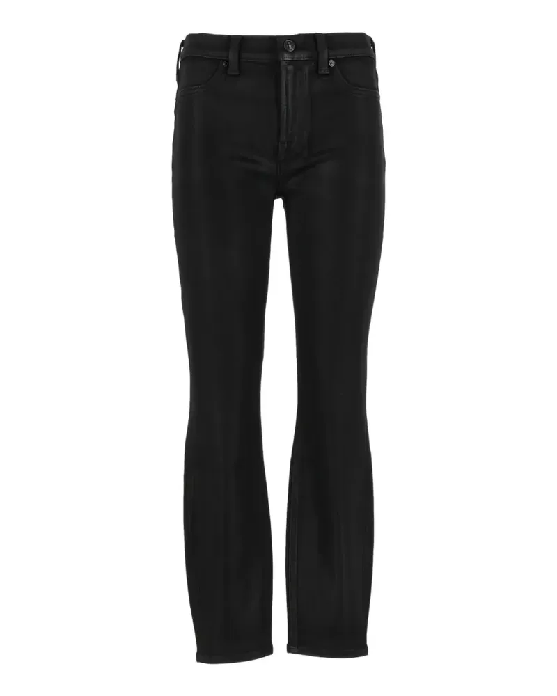 7 for all mankind high-waist coated jeans - Schwarz Schwarz