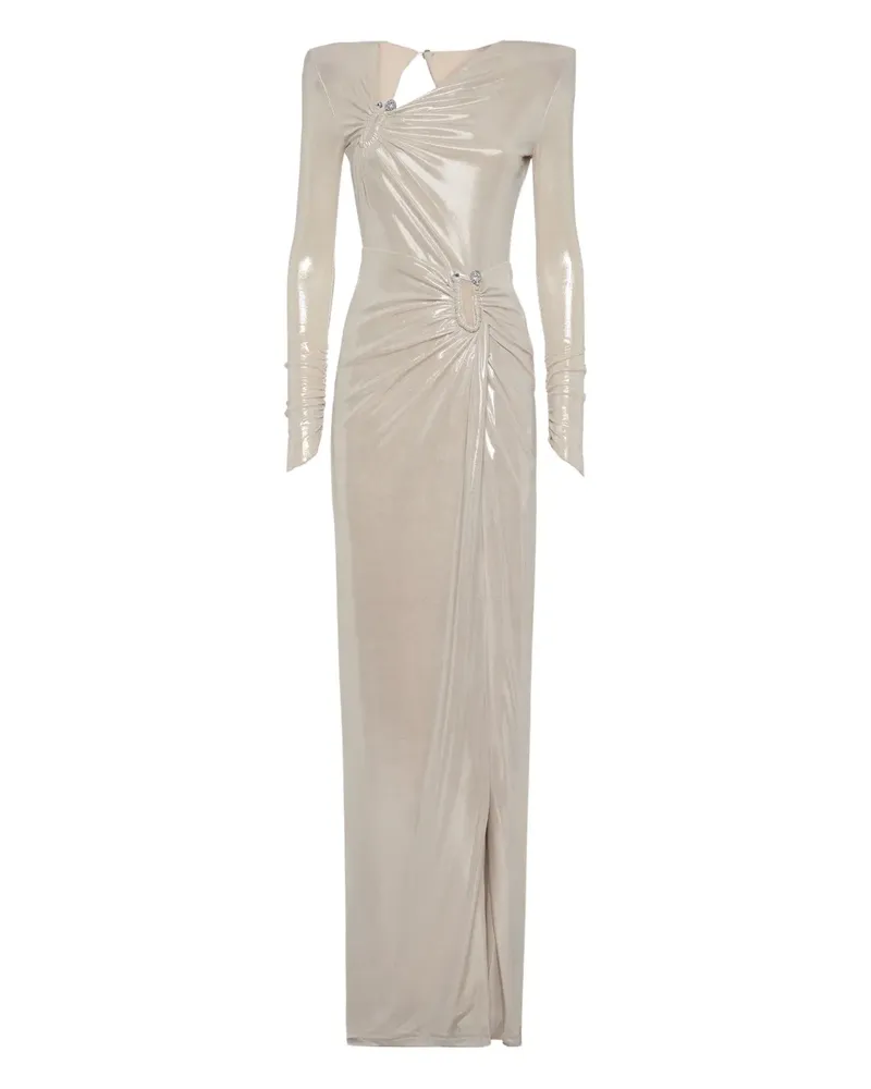 Philipp Plein Drapiertes Abendkleid - Nude Nude