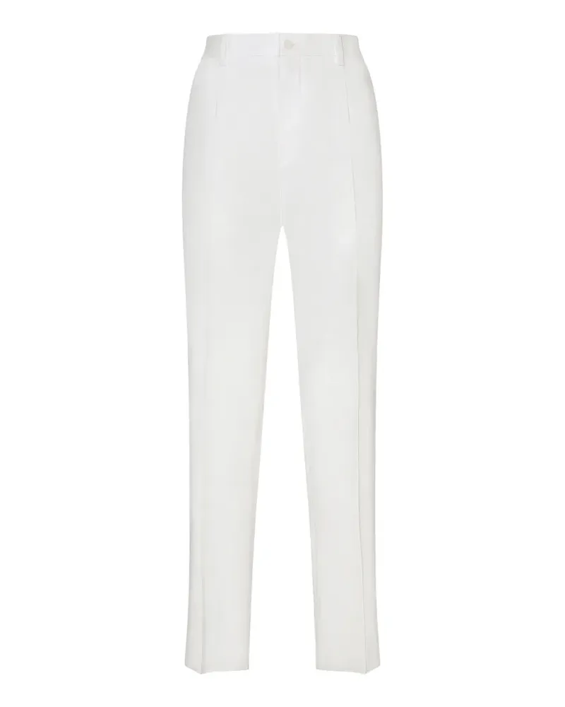 Dolce & Gabbana Hose mit Logo-Detail - Weiß Weiß