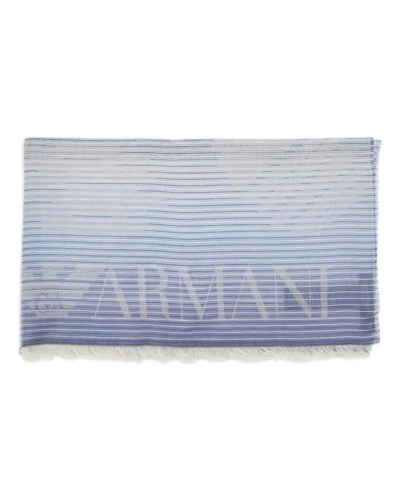 Emporio Armani Klassischer Schal - Blau Blau