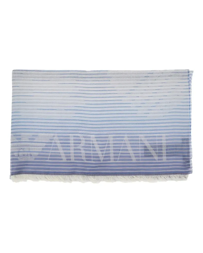Emporio Armani Klassischer Schal - Blau Blau