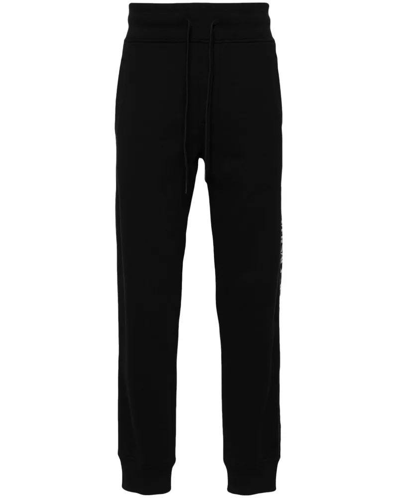 Versace Jeans Jogginghose mit Logo-Streifen - Schwarz Schwarz
