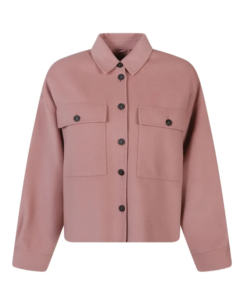 Max Mara Geknöpfte Jacke mit Klappentaschen - Rosa Rosa