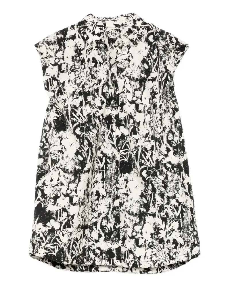 JNBY Blusentop mit Blumenprint - Schwarz Schwarz