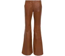 Sleek Statement Lederhose - Braun