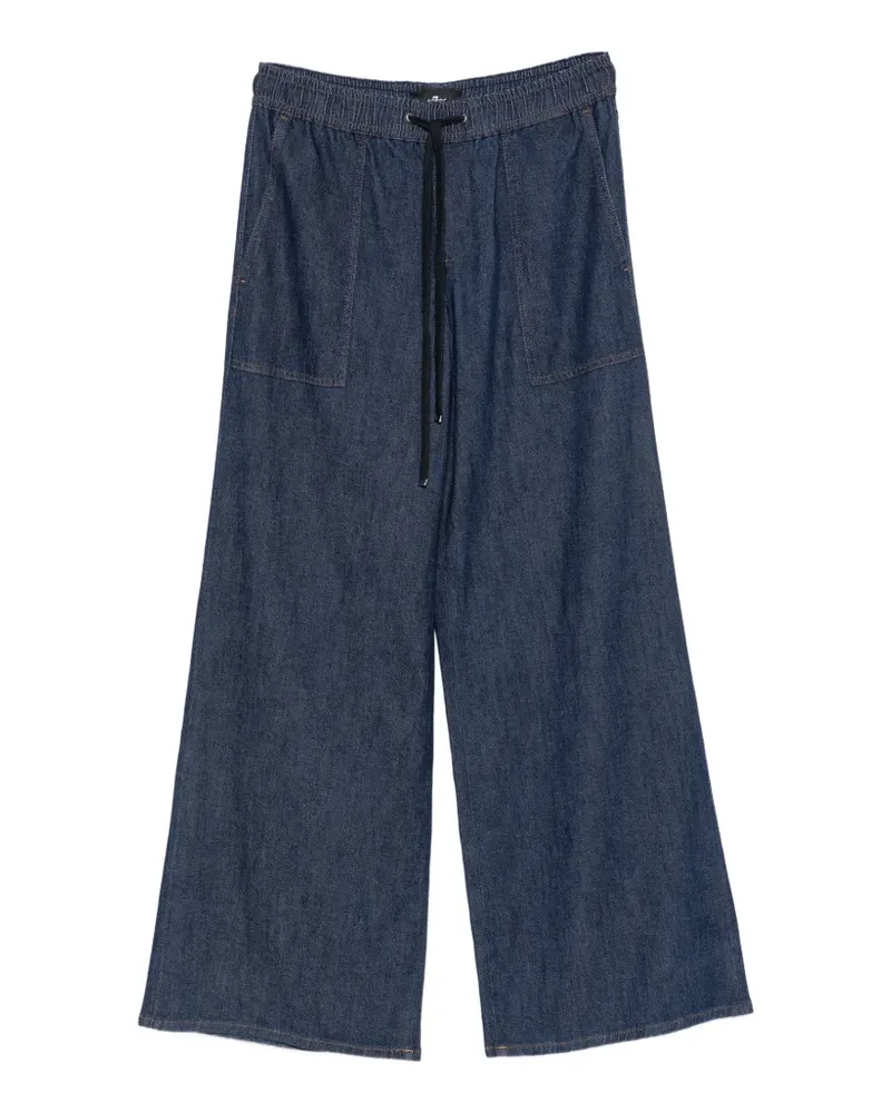 7 for all mankind Utility drawstring wide-leg jeans - Blau Blau