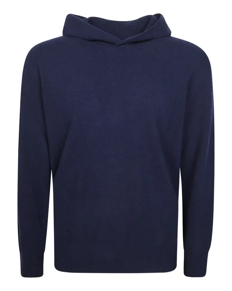 Altea Fein gestrickter Hoodie - Blau Blau