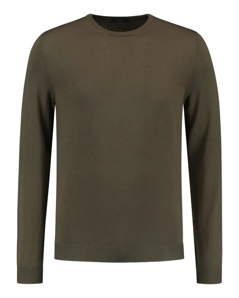 Zanone Pullover mit Rundhalsausschnitt - Grün Grün