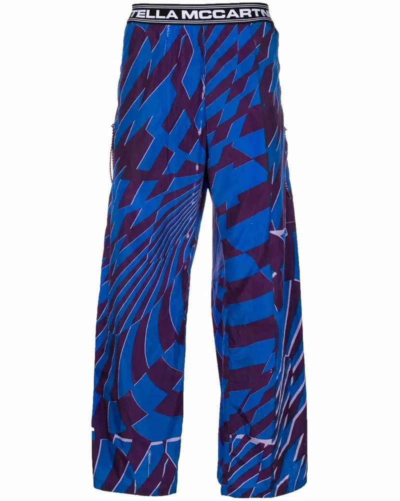 Stella McCartney x Ed Curtis Hose mit geometrischem Print - Blau Blau